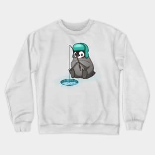 Happy emperor penguin chick Crewneck Sweatshirt